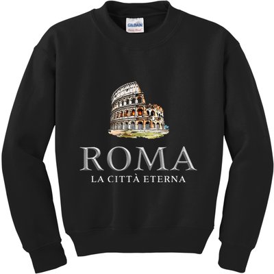 Rome He Eternal City Colosseum Kids Sweatshirt