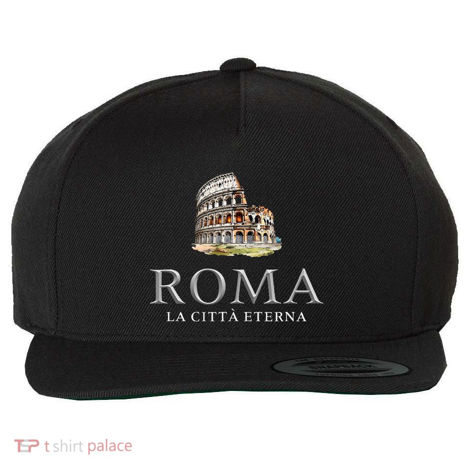 Rome He Eternal City Colosseum Wool Snapback Cap