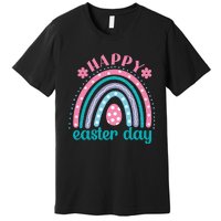 Rainbow Happy Easter Day Funny Bunny Easter Day Premium T-Shirt