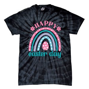 Rainbow Happy Easter Day Funny Bunny Easter Day Tie-Dye T-Shirt