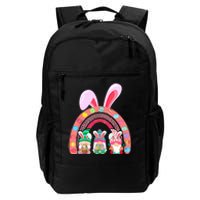 Rainbow Happy Easter Day Cute Gnome Easter Bunny Daily Commute Backpack