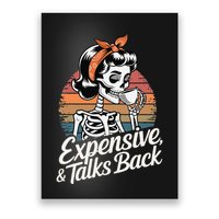 Retro Halloween Expensive Difficult And Talks Back Poster