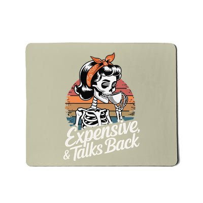 Retro Halloween Expensive Difficult And Talks Back Mousepad