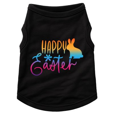 Rainbow Happy Easter Bunny Doggie Tank