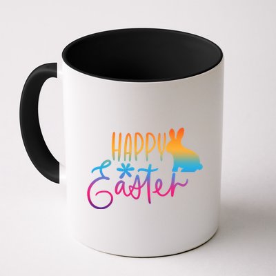 Rainbow Happy Easter Bunny Mug