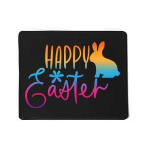 Rainbow Happy Easter Bunny Mousepad