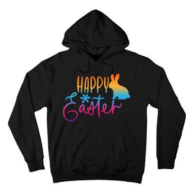 Rainbow Happy Easter Bunny Tall Hoodie