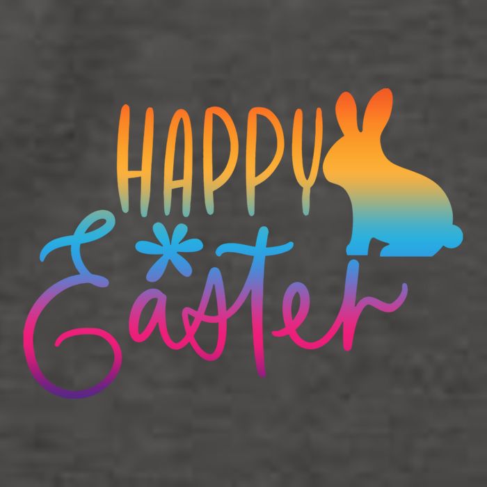 Rainbow Happy Easter Bunny Vector Backpack
