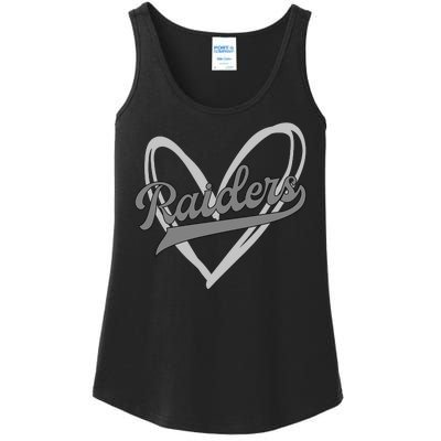 Raiders Heart Football Lover Ladies Essential Tank