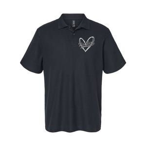 Raiders Heart Football Lover Softstyle Adult Sport Polo