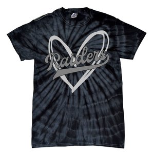 Raiders Heart Football Lover Tie-Dye T-Shirt