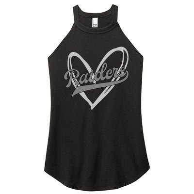 Raiders Heart Football Lover Women's Perfect Tri Rocker Tank