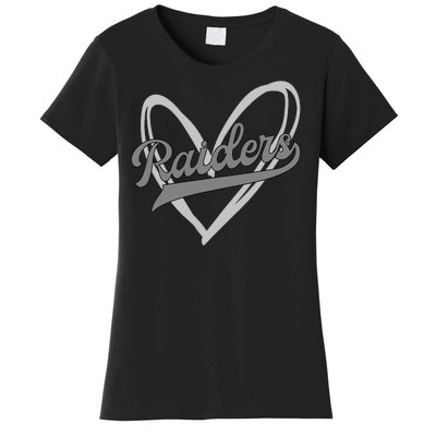 Raiders Heart Football Lover Women's T-Shirt