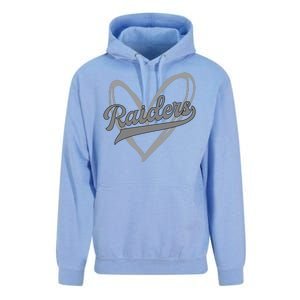 Raiders Heart Football Lover Unisex Surf Hoodie