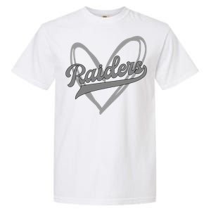 Raiders Heart Football Lover Garment-Dyed Heavyweight T-Shirt