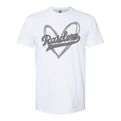 Raiders Heart Football Lover Softstyle® CVC T-Shirt