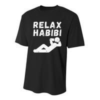 Relax habibi funny design for arab immigrant arab Roots Youth Performance Sprint T-Shirt