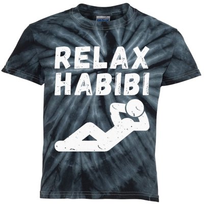 Relax habibi funny design for arab immigrant arab Roots Kids Tie-Dye T-Shirt