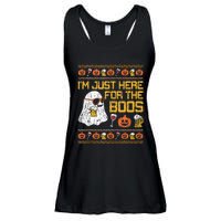 Retro Here For The Boos Ghost Halloween Costume Party Ladies Essential Flowy Tank