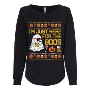 Retro Here For The Boos Ghost Halloween Costume Party Womens California Wash Sweatshirt