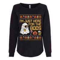 Retro Here For The Boos Ghost Halloween Costume Party Womens California Wash Sweatshirt