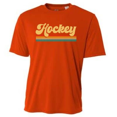 Retro Hockey Funny Hockey Player Vintage Cooling Performance Crew T-Shirt