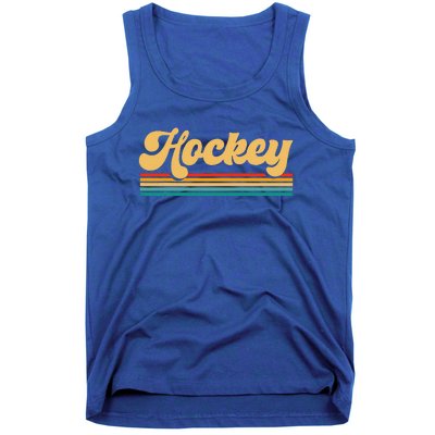 Retro Hockey Funny Hockey Player Vintage Tank Top