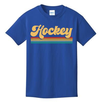 Retro Hockey Funny Hockey Player Vintage Kids T-Shirt