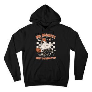 Retro Halloween Funny Ghost No Diggity Bout To Bag It Up Gift Tall Hoodie