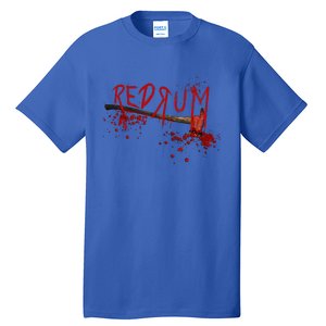 Redrum Horror Funny Graphic For All Halloween Short Sleeve Tall T-Shirt