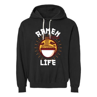 Ra Hoodie For Funny Japanese Noodles Wo Japan Garment-Dyed Fleece Hoodie