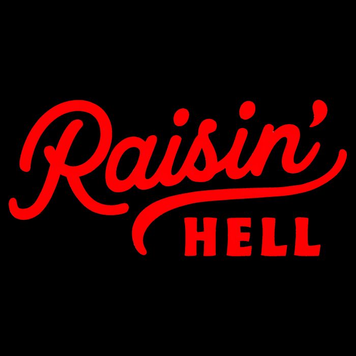 Raisin Hell Funny & Humorous Southern Phrase And Saying Country Zip Tote Bag