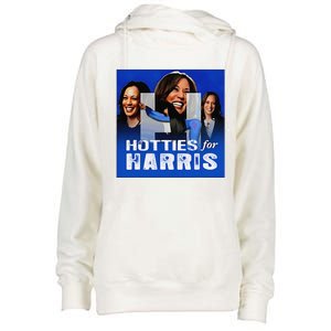 Retro Hotties For Harris Womens Funnel Neck Pullover Hood