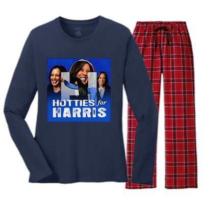 Retro Hotties For Harris Women's Long Sleeve Flannel Pajama Set 