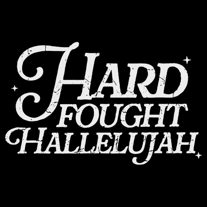 Retro Hard Fought Hallelujah Bible Verse Christian Jesus 16 in Basic Backpack