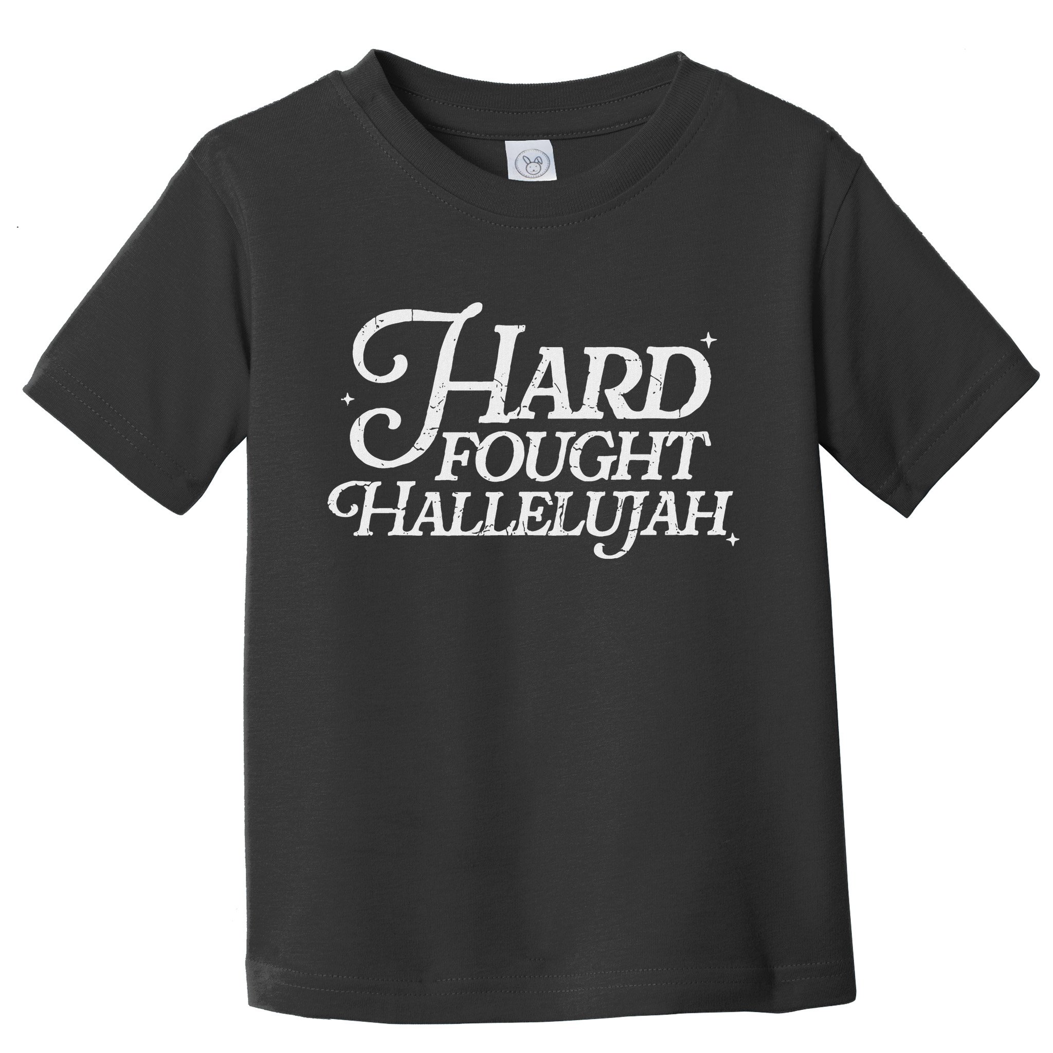Retro Hard Fought Hallelujah Bible Verse Christian Jesus Toddler T-Shirt