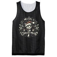 Retro Holiday Feline A Vintage Christmas Cat Mesh Reversible Basketball Jersey Tank