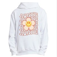 Retro Happy Face Aunt Auntie Groovy Daisy Flower Smile Face Urban Pullover Hoodie