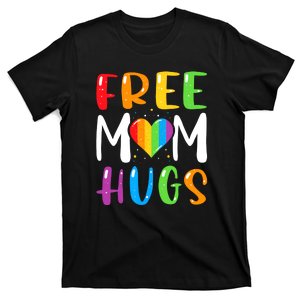 Rainbow Heart Free Mom Hugs Lgbt Pride T-Shirt