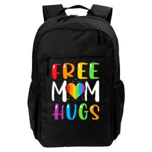 Rainbow Heart Free Mom Hugs Lgbt Pride Daily Commute Backpack