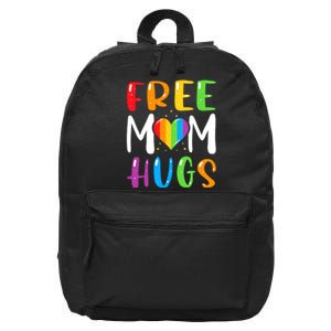 Rainbow Heart Free Mom Hugs Lgbt Pride 16 in Basic Backpack