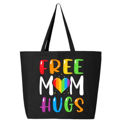 Rainbow Heart Free Mom Hugs Lgbt Pride 25L Jumbo Tote