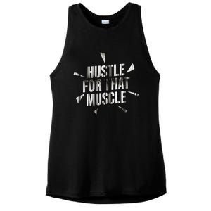 Retro Hustle For That Muscle Funny Workout Fitness Gym Funny Gift Ladies PosiCharge Tri-Blend Wicking Tank