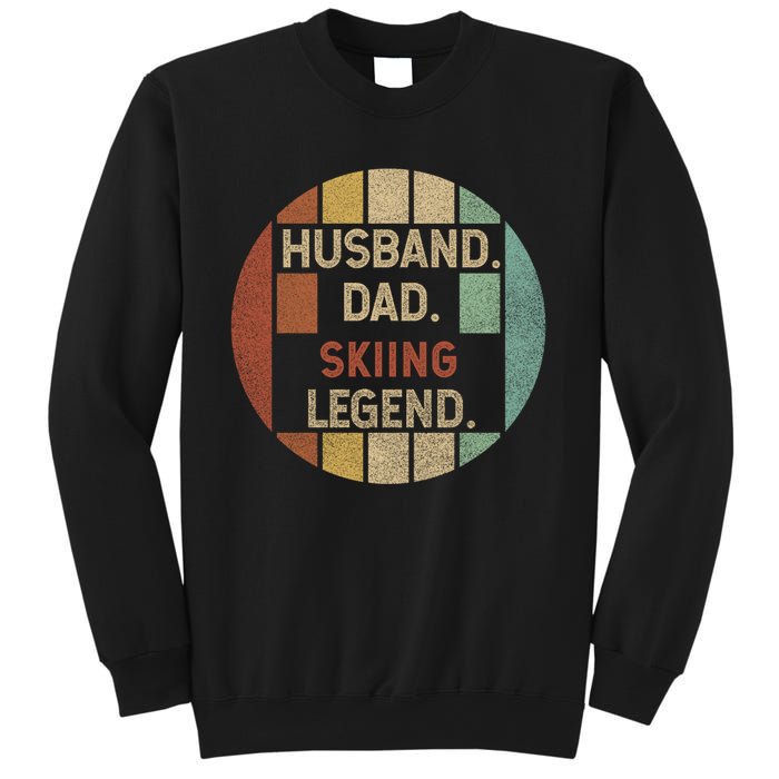 Retro Husband Father Skiing Legend Cute Gift For Dad Sweatshirt