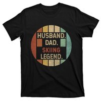 Retro Husband Father Skiing Legend Cute Gift For Dad T-Shirt