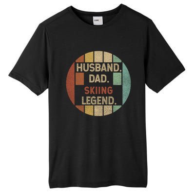 Retro Husband Father Skiing Legend Cute Gift For Dad Tall Fusion ChromaSoft Performance T-Shirt