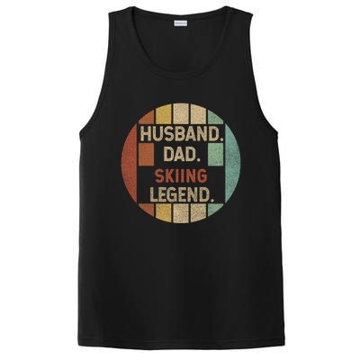 Retro Husband Father Skiing Legend Cute Gift For Dad PosiCharge Competitor Tank