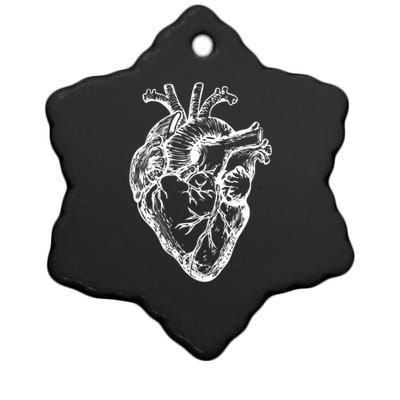 Real Heart Funny Hu Anatomy Anatomical Cardiac Nurse Gift Ceramic Star Ornament