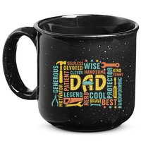 Retro Happy FatherS Day Dad Tools Best Dad Ever 15oz Campfire Ceramic Mug