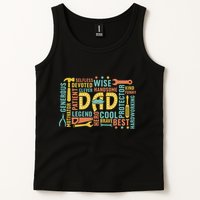 Retro Happy FatherS Day Dad Tools Best Dad Ever Tank Top